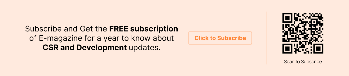 An image informing the user to subscribe to the e-magazine